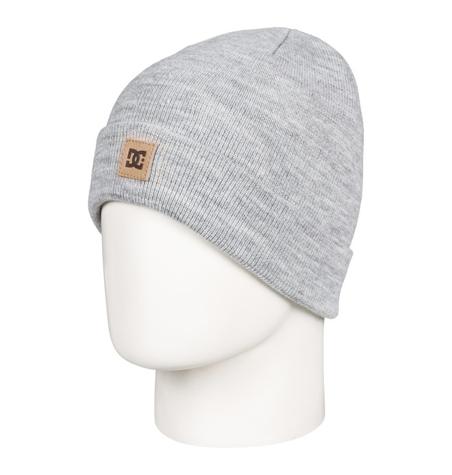 dcshoes, Boy's 8-16 Label Beanie, NEUTRAL GRAY HEATHER (skph) 0 Boy's 8-16 Label Beanie Grey EDBHA03022 DC Shoes