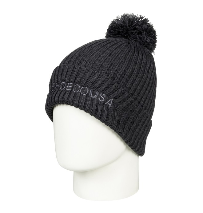 dcshoes, Boy's 8-16 Trilogy 2 Pom-Pom Beanie, BLACK (kvj0) 0 Boy's 8-16 Trilogy 2 Pom-Pom Beanie Black EDBHA03024 DC Shoes