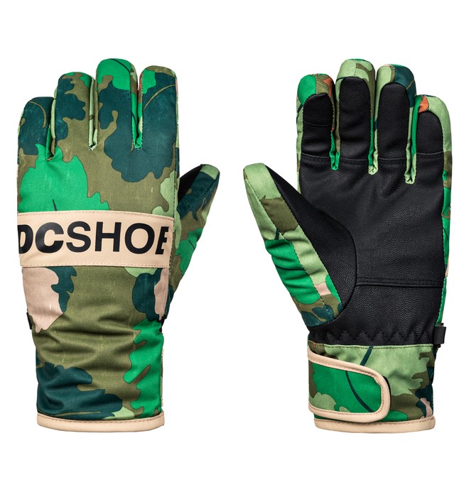 dcshoes, Boy's 8-16 Franchise Snowboard/Ski Gloves, CHIVE LEAF CAMO YOUTH (gry6) 0 Boy's 8-16 Franchise Snowboard/Ski Gloves Green EDBHN03008 DC Shoes