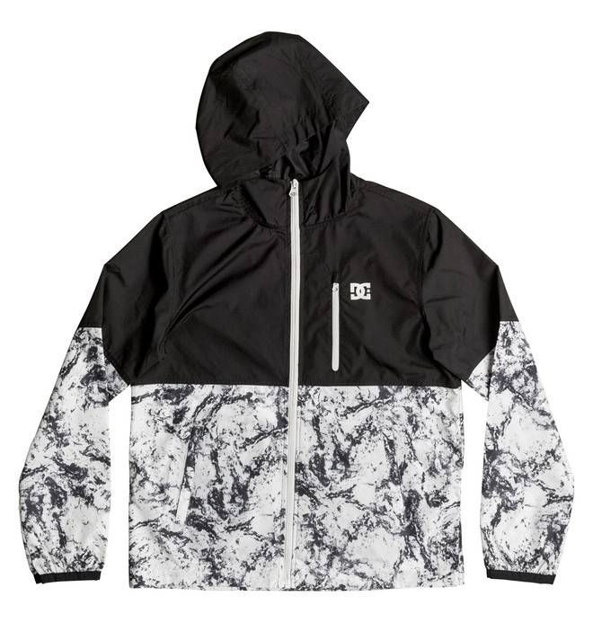 dcshoes, Boy's 8-16 Dagup Block Water-Resistant Windbreaker, LILY WHITE STORM PRINT (wcq1) 0 Boy's 8-16 Dagup Block Water-Resistant Windbreaker EDBJK03019 DC Shoes