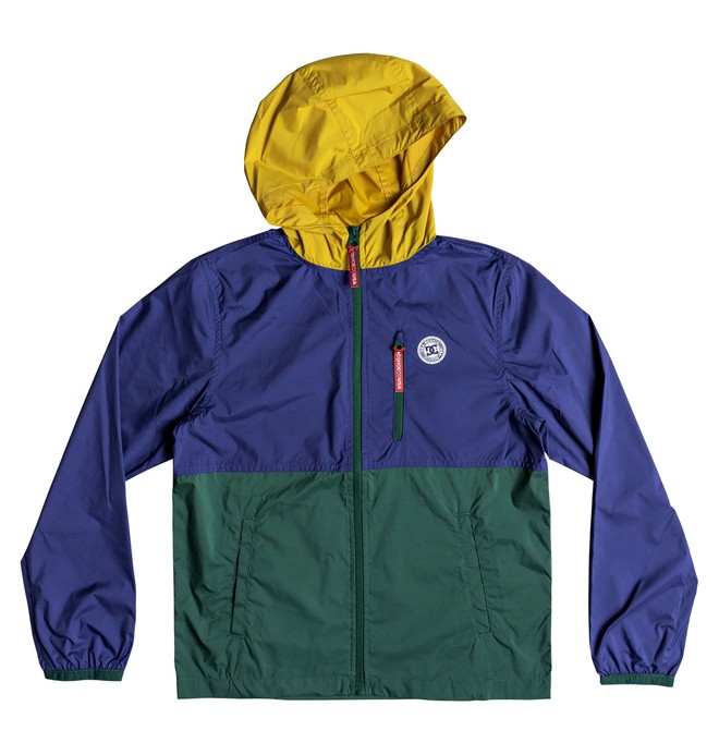 dcshoes, Boy's 8-16 Dagup Triple Block Water Resistant Windbreaker, SODALITE BLUE (byb0) 0 Boy's 8-16 Dagup Triple Block Water Resistant Windbreaker Blue EDBJK03037 DC Shoes