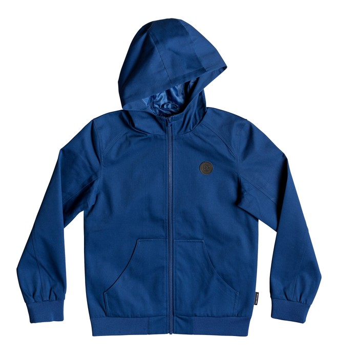 dcshoes, Boy's 8-16 Ellis Water-Resistant Hooded Jacket, LIMOGES (bsb0) 0 Boy's 8-16 Ellis Water-Resistant Hooded Jacket Blue EDBJK03044 DC Shoes