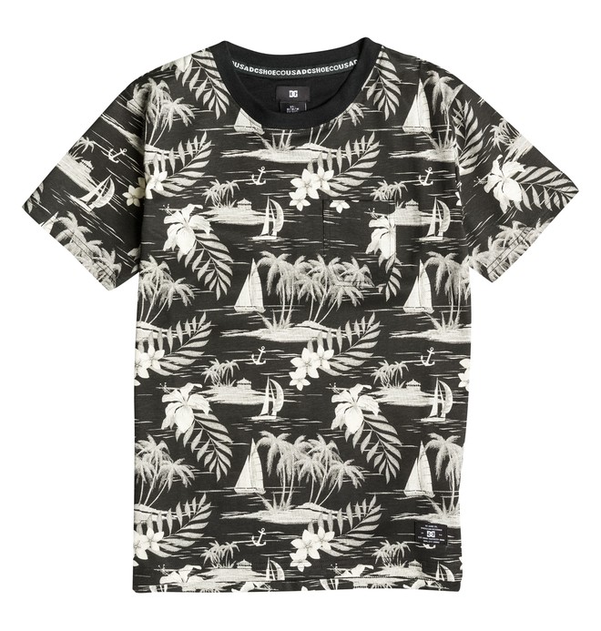 dcshoes, Ravencrest - T-Shirt, CRUISER ISLAND BLACK (kvj2) 0 Ravencrest - T-Shirt EDBKT03032 DC Shoes
