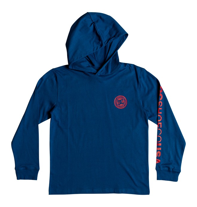 dcshoes, Rellin - T-shirt à capuche à manches longues pour Garçon 8-16 ans, SODALITE BLUE (byb0) 0 Rellin - T-shirt à capuche à manches longues pour Garçon 8-16 ans Bleu EDBKT03097 DC Shoes