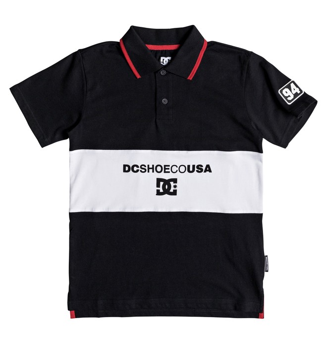 dcshoes, Boy's 8-16 Emerson Short Sleeve Polo Shirt, BLACK (kvj0) 0 Boy's 8-16 Emerson Short Sleeve Polo Shirt Black EDBKT03101 DC Shoes