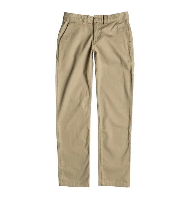 dcshoes, Niños 8-16 Pantalones Worker Straight Fit, KHAKI (tky0) 0 Niños 8-16 Pantalones Worker Straight Fit Beige EDBNP03006 DC Shoes