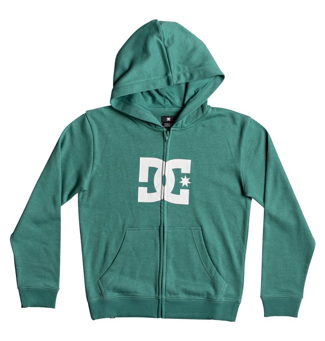 dcshoes, Star - Felpa con cappuccio e zip, DEEP SEA/ SNOW WHITE (xggw) 0 Star - Felpa con cappuccio e zip Green EDBSF03039 DC Shoes