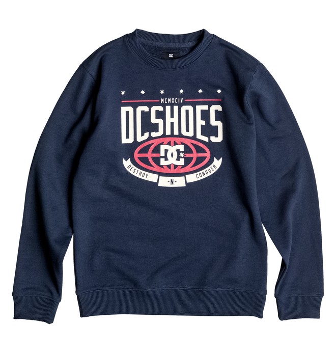 dcshoes, The Creed Crew - Sweatshirt, BLUE IRIS (btl0) 0 The Creed Crew - Sweatshirt EDBSF03052 DC Shoes