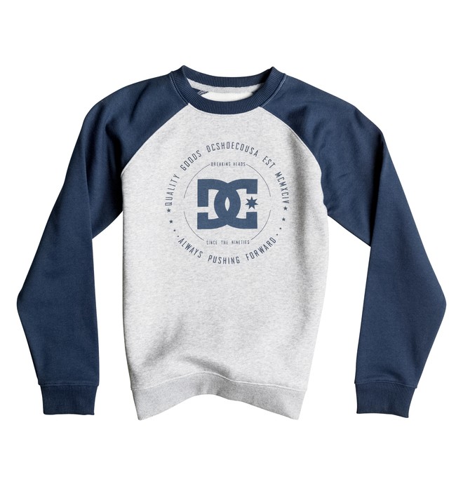 dcshoes, Rebuilt Raglan - Sweat pour Garçon 8-16 ans, GREY HEATHER (knfh) 0 Rebuilt Raglan - Sweat pour Garçon 8-16 ans EDBSF03060 DC Shoes