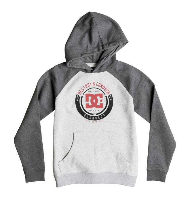 dcshoes, Smashed Raglan - Sweat à capuche, GREY HEATHER (knfh) 0 Smashed Raglan - Sweat à capuche EDBSF03061 DC Shoes