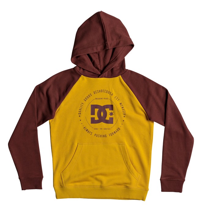 dcshoes, Rebuilt - Hoodie for Boys 8-16, FIRED BRICK/ OLD GOLD (xrry) 0 Rebuilt - Hoodie for Boys 8-16 Red EDBSF03079 DC Shoes