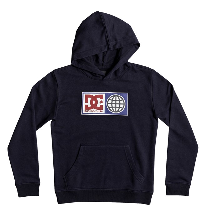 dcshoes, Global Salute - Hoodie for Boys 8-16, DARK INDIGO (byj0) 0 Global Salute - Hoodie for Boys 8-16 Blue EDBSF03082 DC Shoes