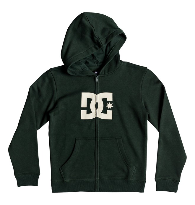 dcshoes, Star - Zip-Up Hoodie for Boys 8-16, PINE GROVE (gzf0) 0 Star - Zip-Up Hoodie for Boys 8-16 Green EDBSF03088 DC Shoes