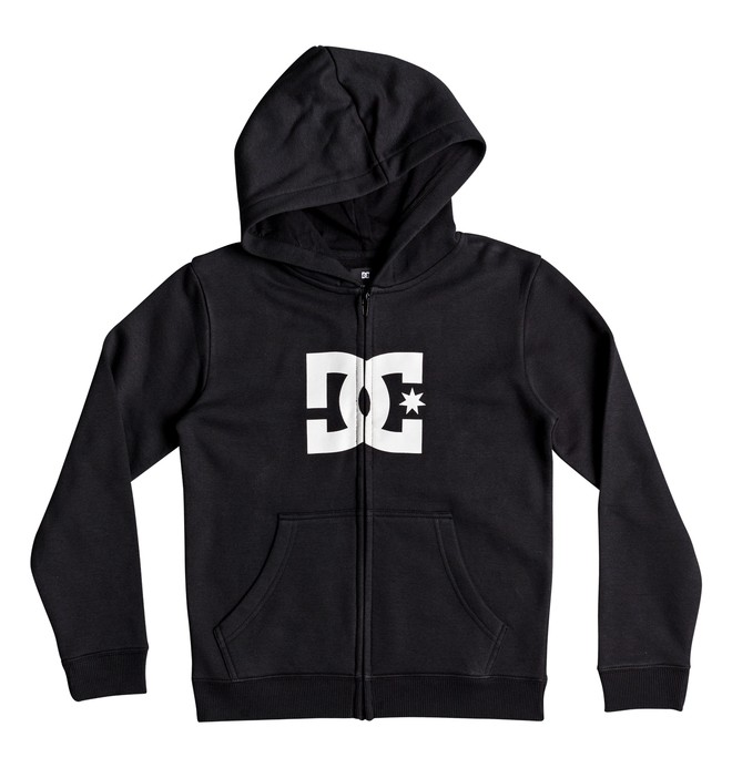 dcshoes, Boy's 8-16 Star Zip-Up Hoodie, BLACK (kvj0) 0 Boy's 8-16 Star Zip-Up Hoodie Black EDBSF03088 DC Shoes