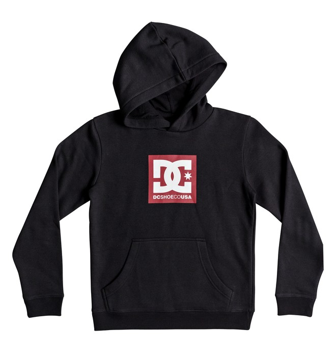 dcshoes, Boy's 8-16 Square Star Hoodie, BLACK (kvj0) 0 Boy's 8-16 Square Star Hoodie Black EDBSF03090 DC Shoes
