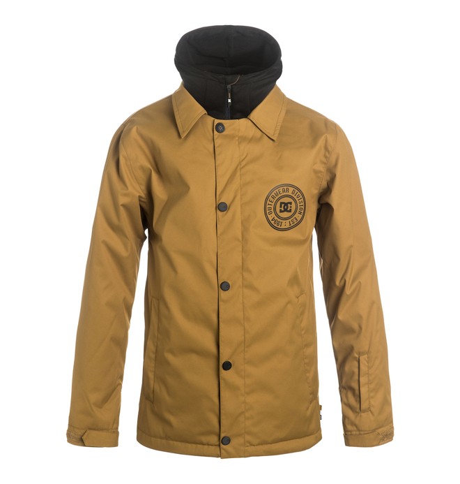 dcshoes, Boy's 8-16 Cash Only Coach Snow Jacket, DULL GOLD (cne0) 0 Boy's 8-16 Cash Only Coach Snow Jacket EDBTJ03010 DC Shoes