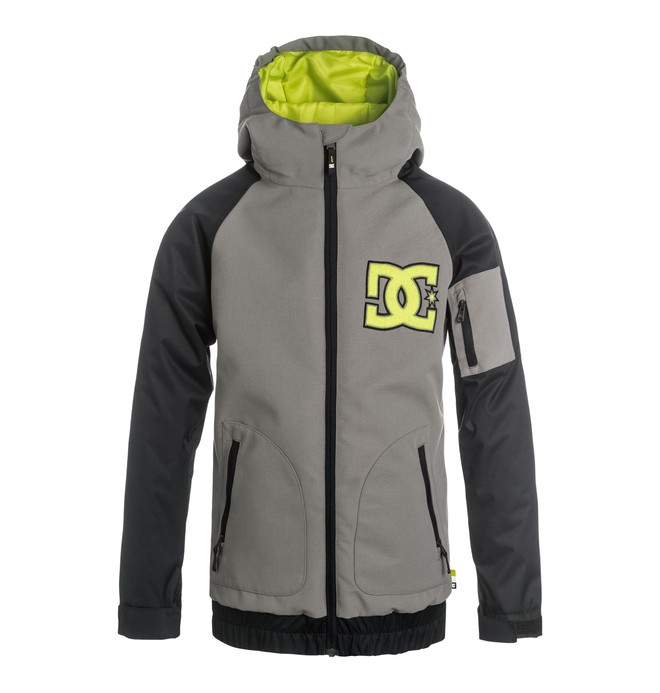 dcshoes, Boy's 8-16 Troop Snow Jacket, HEATHER PEWTER (bev0) 0 Boy's 8-16 Troop Snow Jacket EDBTJ03015 DC Shoes