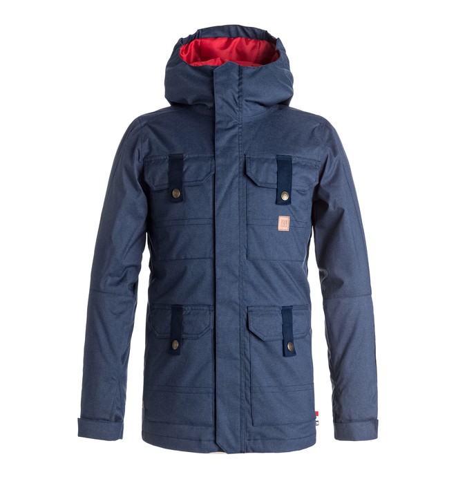 dcshoes, Servo - Snow Jacket for Boys 8-16, INSIGNIA BLUE (bsn0) 0 Servo - Snow Jacket for Boys 8-16 Blue EDBTJ03017 DC Shoes