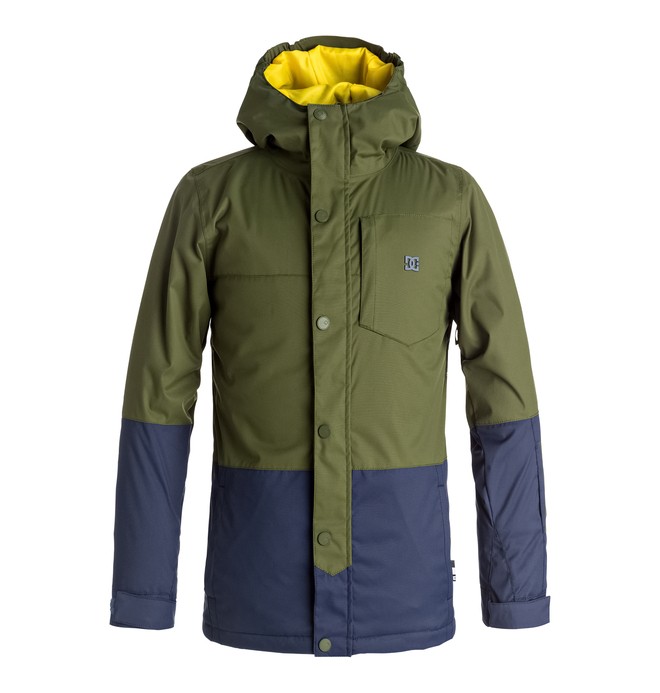 dcshoes, Defy - Chaqueta Para Nieve para Chicos 8-16, CHIVE (gry0) 0 Defy - Chaqueta Para Nieve para Chicos 8-16 Verde EDBTJ03018 DC Shoes