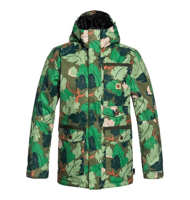 dcshoes, Boy's 8-16 Servo Snow Jacket, CHIVE LEAF CAMO YOUTH (gry6) 0 Boy's 8-16 Servo Snow Jacket Green EDBTJ03026 DC Shoes
