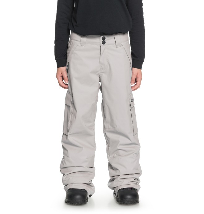 dcshoes, Boy's 8-16 Banshee Snow Pants, NEUTRAL GRAY (skp0) 0 Boy's 8-16 Banshee Snow Pants Grey EDBTP03009 DC Shoes