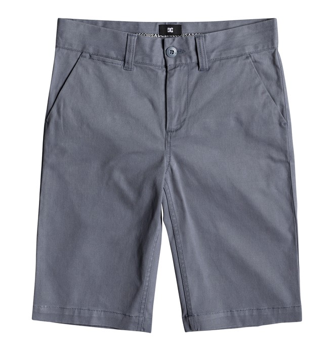 dcshoes, Boy's 8-16 Worker Chino Shorts, BLUE MIRAGE (bmk0) 0 Boy's 8-16 Worker Chino Shorts Blue EDBWS03045 DC Shoes