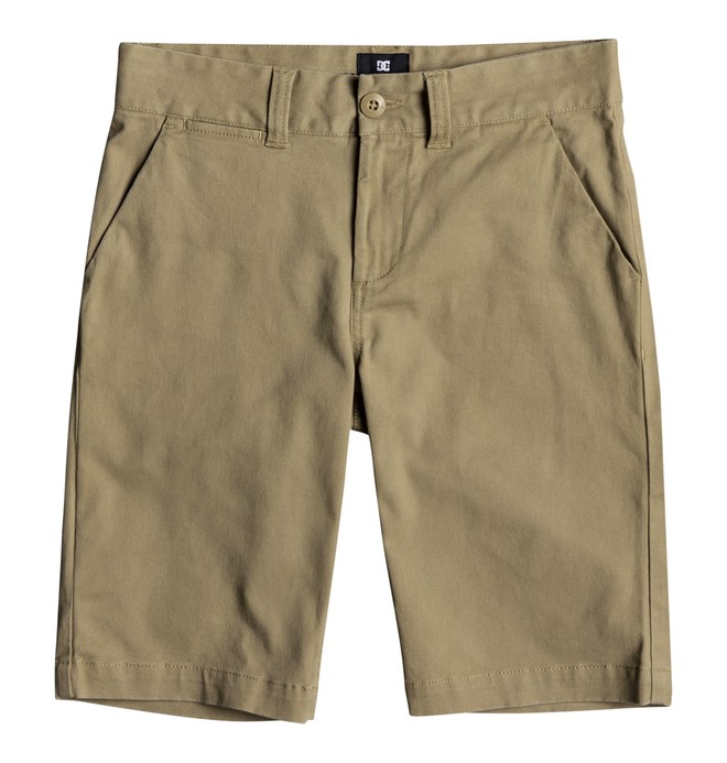 dcshoes, Boy's 8-16 Worker Chino Shorts, KHAKI (clm0) 0 Boy's 8-16 Worker Chino Shorts Brown EDBWS03045 DC Shoes