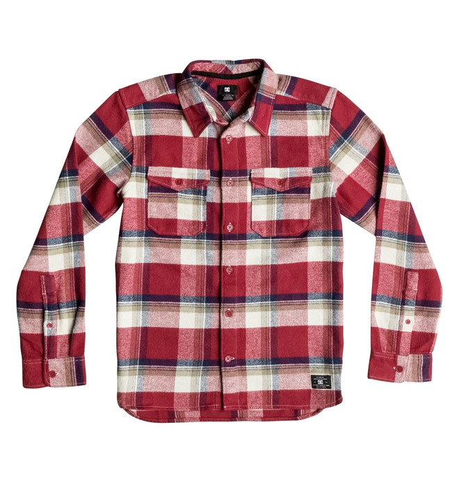 dcshoes, Marsha Flannel - Chemise à manches longues, MARSHA CHILI PEPPER (rrd2) 0 Marsha Flannel - Chemise à manches longues Rouge EDBWT03017 DC Shoes