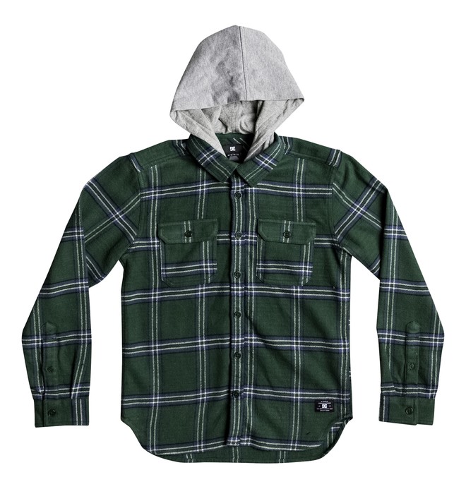 RUNNEL LS BOY EDBWT03038 0 Kids Runnel Long Sleeve Hooded Shirt EDBWT03038 DC Shoes