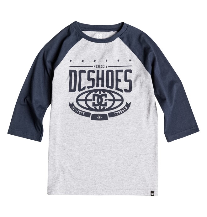 dcshoes, Boy's 8-16 The Creed Raglan Tee, BLUE IRIS (btl0) 0 Boy's 8-16 The Creed Raglan Tee EDBZT03143 DC Shoes