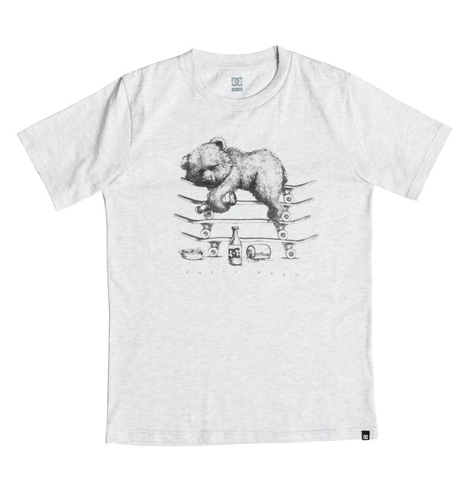 dcshoes, Lazybear - Tee-shirt, LIGHT HEATHER GREY (seyh) 0 Lazybear - Tee-shirt EDBZT03161 DC Shoes