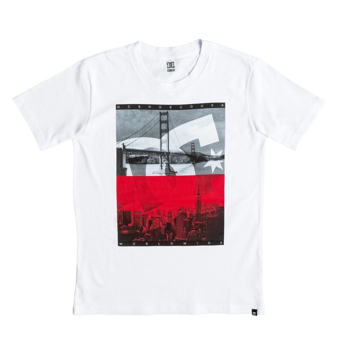 dcshoes, Boy's 8-16 Concave Tee, SNOW WHITE (wbb0) 0 Boy's 8-16 Concave Tee EDBZT03170 DC Shoes