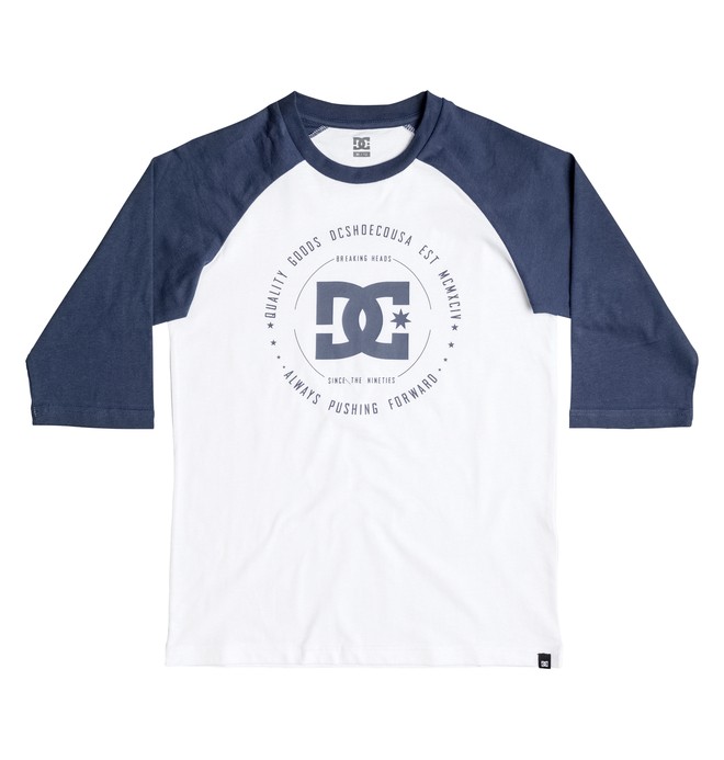 dcshoes, Niños 8-16 Camiseta Mangas Raglan Rebuilt 2, SUMMER BLUES/SNOW WHITE (xbbw) 0 Niños 8-16 Camiseta Mangas Raglan Rebuilt 2 EDBZT03202 DC Shoes