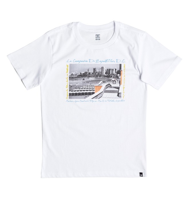 dcshoes, Madars Argentina - Tee-Shirt, SNOW WHITE (wbb0) 0 Madars Argentina - Tee-Shirt Blanc EDBZT03214 DC Shoes