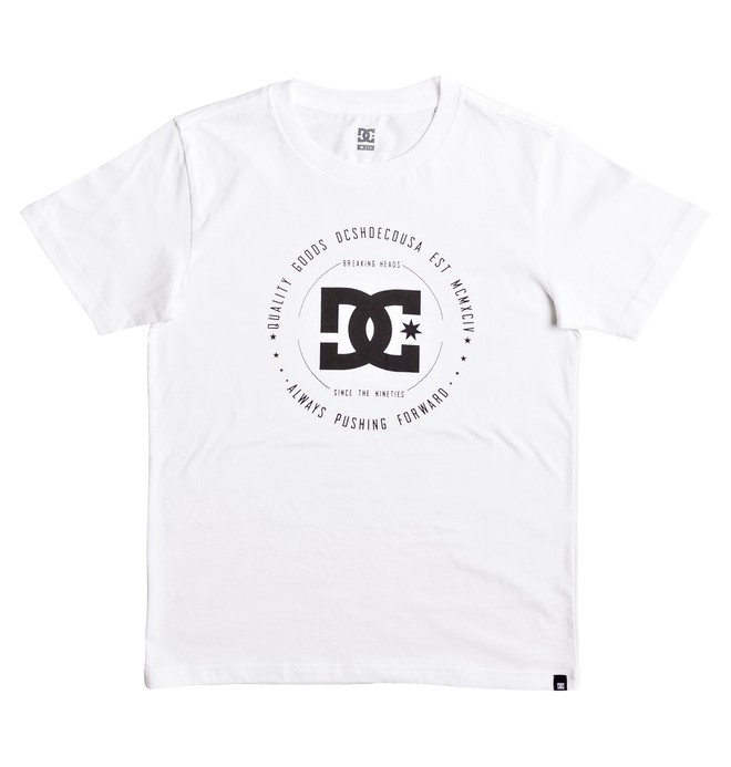 dcshoes, Rebuilt - T-Shirt, SNOW WHITE (wbb0) 0 Rebuilt - T-Shirt White EDBZT03228 DC Shoes
