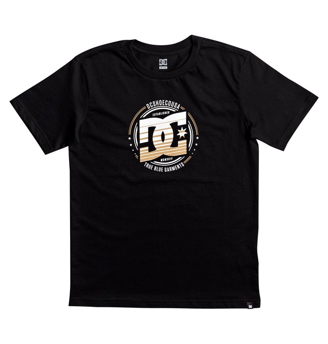 dcshoes, Heraldry - T Shirt pour Garçon 8-16 ans, BLACK (kvj0) 0 Heraldry - T Shirt pour Garçon 8-16 ans EDBZT03236 DC Shoes