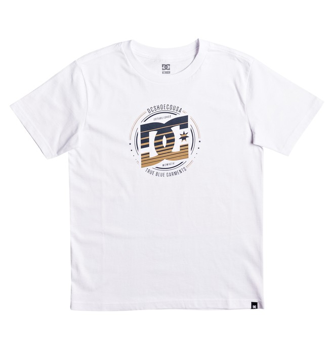 dcshoes, Heraldry - T Shirt, SNOW WHITE (wbb0) 0 Heraldry - T Shirt Blanc EDBZT03236 DC Shoes