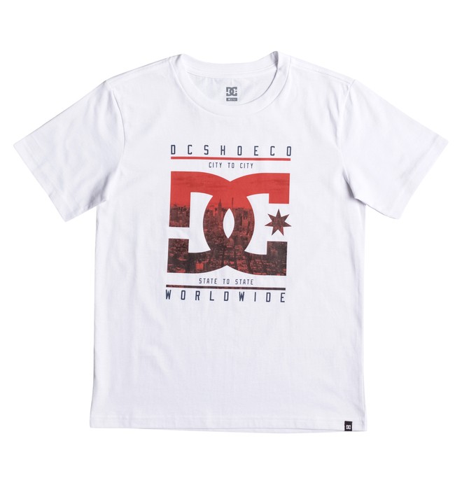 dcshoes, City State - Maglietta, SNOW WHITE (wbb0) 0 City State - Maglietta White EDBZT03237 DC Shoes
