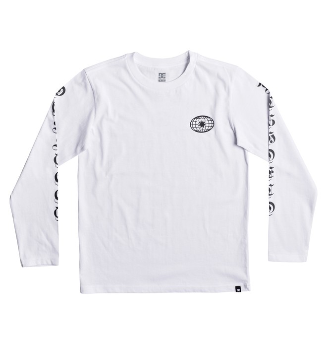 dcshoes, Arise Collective - T shirt manches longues pour Garçon 8-16 ans, SNOW WHITE (wbb0) 0 Arise Collective - T shirt manches longues pour Garçon 8-16 ans Blanc EDBZT03253 DC Shoes