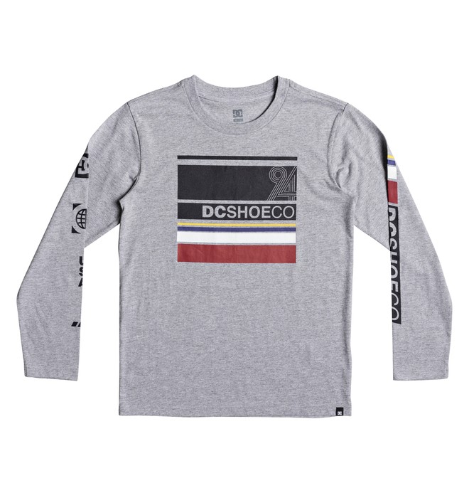 dcshoes, Boy's 8-16 Mad Racer Long Sleeve Tee, HEATHER GREY (knfh) 0 Boy's 8-16 Mad Racer Long Sleeve Tee EDBZT03254 DC Shoes