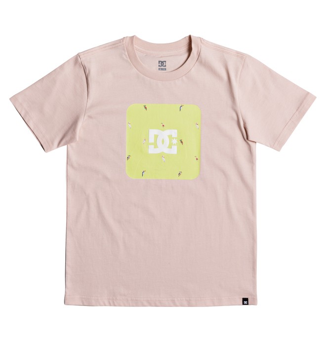 dcshoes, Boy's 8-16 Shuffle Face Tee, ENGLISH ROSE (mdj0) 0 Boy's 8-16 Shuffle Face Tee EDBZT03257 DC Shoes