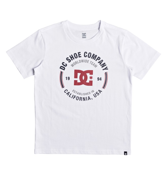 dcshoes, Team Persist - T Shirt col rond pour Garçon 8-16 ans, SNOW WHITE (wbb0) 0 Team Persist - T Shirt col rond pour Garçon 8-16 ans Blanc EDBZT03260 DC Shoes