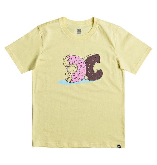 dcshoes, Donut Crush - T Shirt col rond pour Garçon 8-16 ans, LEMON MERINGUE (yzl0) 0 Donut Crush - T Shirt col rond pour Garçon 8-16 ans Jaune EDBZT03262 DC Shoes
