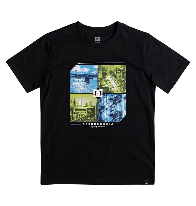 dcshoes, Boy's 8-16 City To State Tee, BLACK (kvj0) 0 Boy's 8-16 City To State Tee EDBZT03265 DC Shoes