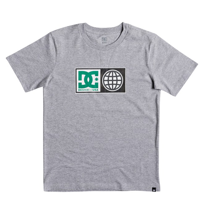 dcshoes, Global Salute - T Shirt col rond pour Garçon 8-16 ans, HEATHER GREY (knfh) 0 Global Salute - T Shirt col rond pour Garçon 8-16 ans Noir EDBZT03273 DC Shoes