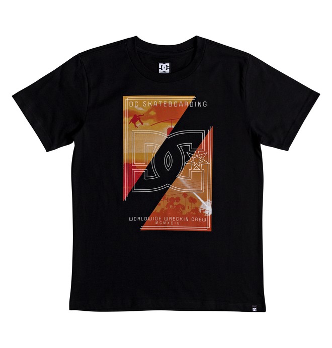 dcshoes, Dany Palm - T-shirt col rond pour Garçon 8-16 ans, BLACK (kvj0) 0 Dany Palm - T-shirt col rond pour Garçon 8-16 ans Noir EDBZT03286 DC Shoes