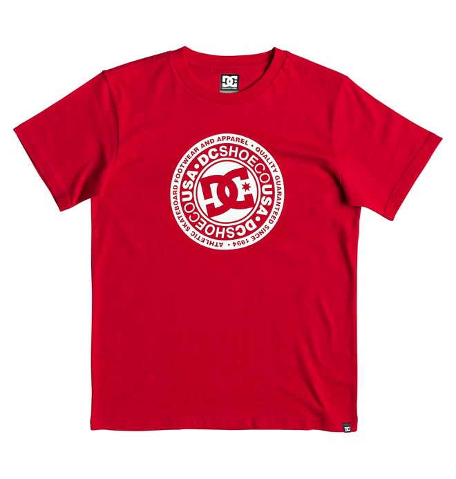 dcshoes, Boy's 8-16 Circle Star Tee, RACING RED (rqr0) 0 Boy's 8-16 Circle Star Tee Red EDBZT03314 DC Shoes