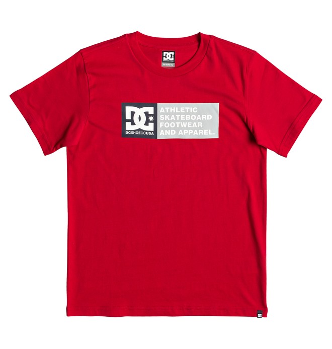 dcshoes, Boy's 8-16 Vertical Zone Tee, RACING RED (rqr0) 0 Boy's 8-16 Vertical Zone Tee Red EDBZT03316 DC Shoes