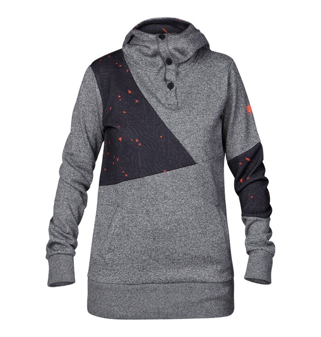 dcshoes, Women's Hotaka 15 Snow Hoodie, CAVIAR (kvk0) 0 Women's Hotaka 15 Snow Hoodie EDJFT00017 DC Shoes