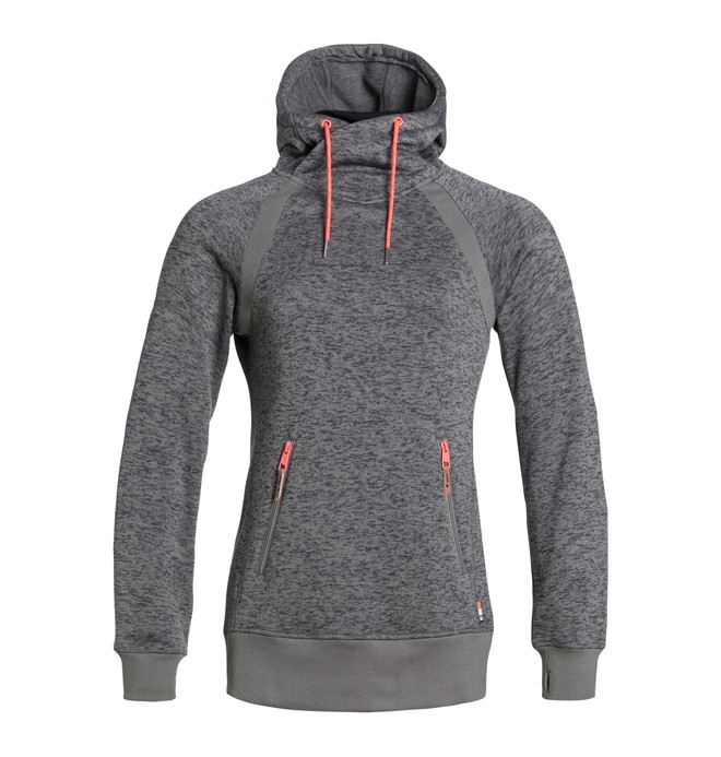 dcshoes, Women's Cleo Hoodie, HEATHER PEWTER (bev0) 0 Women's Cleo Hoodie EDJFT03029 DC Shoes